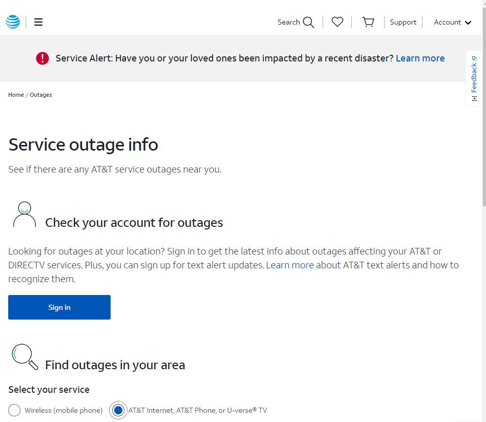 AT&T Outages